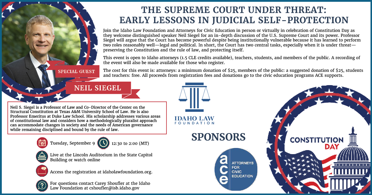 tuesday sept 9, constitution day 12:30 to 2pm at the state capitol building