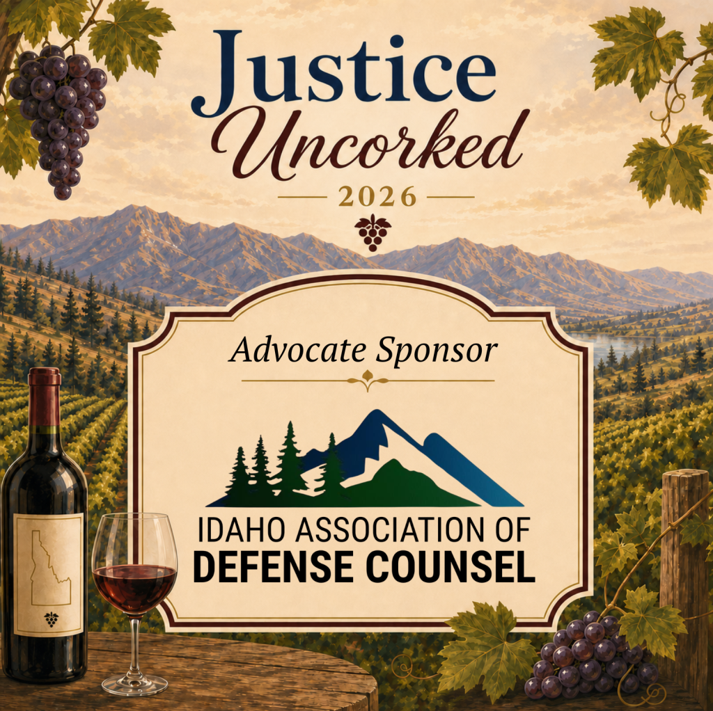 Justice Uncorked 2026 Advocate Sponsor: Idaho Association of Defense Counsel