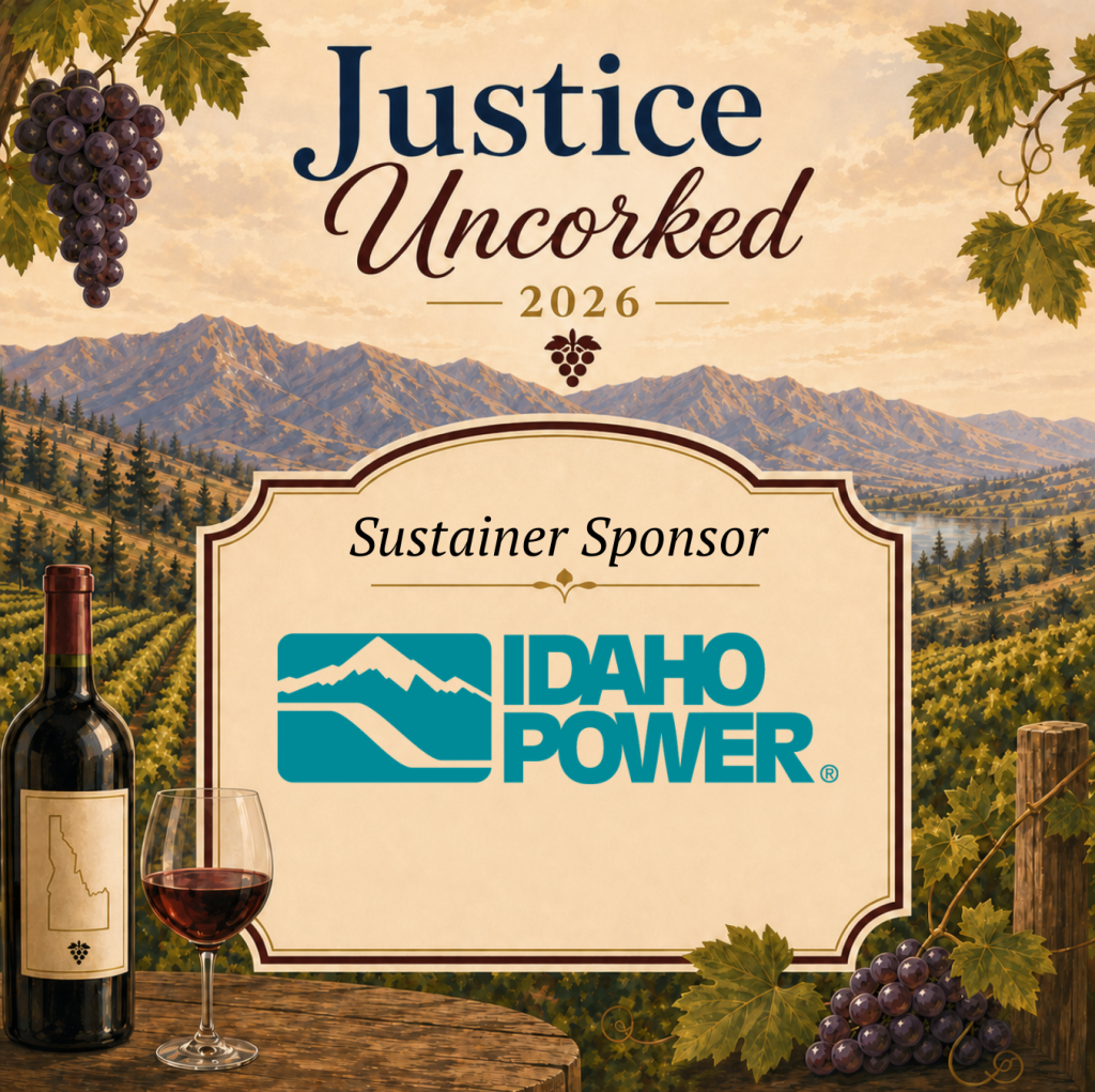 Justice Uncorked 2026 Sustainer Sponsor: Idaho Power