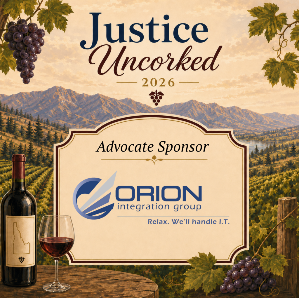 Justice Uncorked 2026 Advocate Sponsor: Orion Integration Group, "Relax. We'll handle I.T."